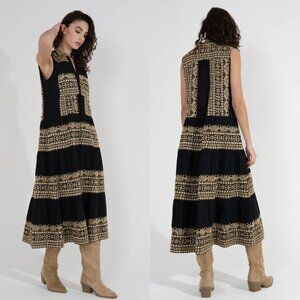 Goa Paris Evy Embroidered Maxi Dress